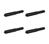 Baoblaze 4 Piezas Portarrollos de Papel Higiénico Eje de Recambio Soporte Ajustable Varilla con Muelle Inserto de Plástico Resistente Al Desgaste para Uso Pro, Negro