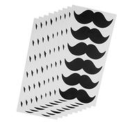 Baoblaze 9 Hojas de Calcomanía de Bigote de Vinilo Divertido Bigote