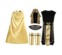 Baoblaze Accesorios de Vestuario Egipcio Masculino, Tema de película, actuación escénica, Disfraz de faraón