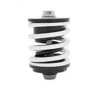 Baoblaze Amortiguador Trasero para Bicicleta Plegable Resorte Absorbedor Suspensión de Aleación con Diseño Cilindro Compacto Absorbe Impactos y Vibraciones, Plateado