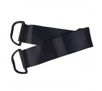 Baoblaze Banda de Entrenamiento de Miembros Inferiores Correa de Ejercicio Lazo con Anillos D Cinta de Estiramiento Banda Plana de Poliéster Ajuste Cómodo, Negro, 1.1m