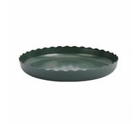 Baoblaze Bandeja para Macetas Plato Posamaceta Platillo de Flores Redondo de Resina PP Que Resiste Roturas y Decoloración para Proteger Alfombras y Ventanas, Verde, 36CM