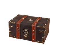 Baoblaze Baúl Clásica | corativa, Caja con Tapa, para Tocador, Coleccionistas, Gris