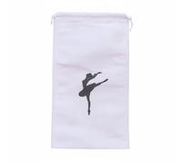 Baoblaze Bolsa con Cordón para Danza Bolsa de Zapatos Funda Almacenamiento Estuche Calzado Tejido Cierre con Cordón Elegante Adecuada para Bailarines Clases de Ballet Ensayos Viajes al Estudio