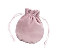 Baoblaze Bolsa de Terciopelo para Joyas, Bolsa de Regalo, Recuerdo de Fiesta, con cordón, Organizador para baratijas, dijes, Collares, Piedras, día de, Rosa Claro 9.5 X 11.5 Cm