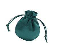 Baoblaze Bolsa de Terciopelo para Joyas, Bolsa de Regalo, Recuerdo de Fiesta, con cordón, Organizador para baratijas, dijes, Collares, Piedras, día de, Verde Oscuro 7.5 X 9.5 Cm