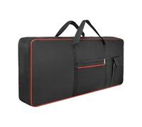 Baoblaze Bolsa para teclado de 61 teclas, funda para Piano eléctrico, mochila, bolso de mano grueso, bolso de hombro para actuaciones de gira, concierto en, ROJO