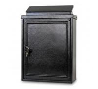 Baoblaze Buzón de Pared Vintage Buzón Exterior Caja de Postal Postal Metálico con Diseño Clásico y Tapa Antilluvia en Aluminio y, Negro, Style to 8