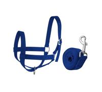 Baoblaze Cabestro para con Cuerda guía, Brida Ajustable para, Cabestro para Ternero, para Entrenamiento de Potros, Caballos, Cabras, ovejas y toros, M