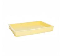 Baoblaze Caja de Fermentación Comercial para Contenedor Bandeja Cubeta con Apilado Estable y Sellado Preciso para Fermentación Adecuada para Panaderías, Amarillo, Caja De Masa De 72 Mm De Alto