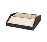 Baoblaze Caja Expositora Cinturones Práctico Organizador Cinturones con 6 Compartimentos Compacto para Boutiques, Negro