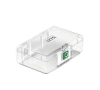 Baoblaze Caja Fuerte Biométrica para Joyería Contenedor Organizador Estuche Compacto con de Plástico Adecuada para Escritorio Dormitorio Estudio Desplazamientos, Blanco