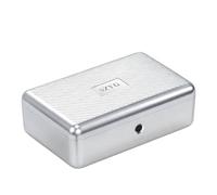 Baoblaze Caja Fuerte Biométrica para Joyería Contenedor Organizador Estuche Compacto con de Plástico Adecuada para Escritorio Dormitorio Estudio Desplazamientos, Plateado