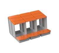 Baoblaze Caja para gallinas ponedoras, Nido para Aves de Corral, fácil de Limpiar, cómoda, Resistente, para gallinero, Caja Nido para gallinas, para casa, Naranja, M
