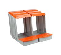 Baoblaze Caja para gallinas ponedoras, Nido para Aves de Corral, fácil de Limpiar, cómoda, Resistente, para gallinero, Caja Nido para gallinas, para casa, Naranja, S