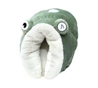 Baoblaze Cama Cueva para Gatos de Felpa, Cueva para madrigueras, Base Antideslizante, con Capucha, Bonita caseta para Gatos, Saco de Dormir, Cama cálida de, Rana