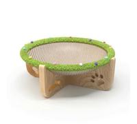 Baoblaze Cama Elevada para Gato Hamaca Rascador con Borde Acolchado y Asa Ranurada para Transporte Adecuada para Diario Hogares Pequeños Regalo para Adopciones, Pequeño