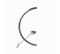 Baoblaze Candelero Porta Velas Soporte de Vela de Metal Acabado de Acero Inoxidable Diseño Minimalista Adecuado para Terrazas Decoración del Hogar Cenas Especiales, Plateado