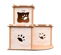 Baoblaze Casa de cartón para Gatos de Interior, Muebles para Gatos, Cama, Muebles Resistentes, protección, rascador para Gatos, Tabla rascadora para Gatos