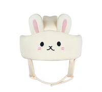 Baoblaze Casco Anticaídas para Bebés de Infantil con Acolchado Suave y Correa Ajustable Bajo la Barbilla Confeccionado con Materiales Transpirables Adecuado, Conejo