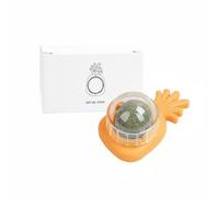 Baoblaze Catnip Ball Juguete para Pelota Catnip Bola Mordedor Seguro Textura Que Masajea Encías Ayuda Dentición Material Plástico con Fruto de Agalla Adecuado, Pineapple Orange