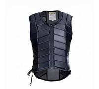 Baoblaze Chaleco de Equitación Protector Chaleco de Chaleco de Montar Protector Torácico Diseño Ceñido y Flexible con Hombros Conformados Cremallera, Go_1, Negro