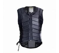 Baoblaze Chaleco de Equitación Protector Chaleco de Chaleco de Montar Protector Torácico Diseño Ceñido y Flexible con Hombros Conformados Cremallera, 10_L, Negro