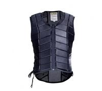 Baoblaze Chaleco de Equitación Protector Chaleco de Chaleco de Montar Protector Torácico Diseño Ceñido y Flexible con Hombros Conformados Cremallera, Numeric_0, Negro