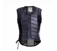 Baoblaze Chaleco de Equitación Protector Chaleco de Chaleco de Montar Protector Torácico Diseño Ceñido y Flexible con Hombros Conformados Cremallera, Jaspo_10x_o, Negro