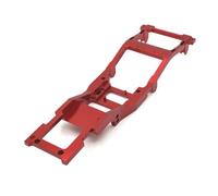 Baoblaze Chasis para Coche RC Bastidor Marco Estructura Diseño Rígido Bajo Aluminio 6061 de Alta Resistencia Múltiples Puntos de Anclaje y Recortes Adecuado, Rojo