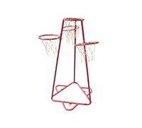 Baoblaze Children Basketball Hoop Canasta Infantil Cuatro Objetivos Soporte de Juego Marco de Acero Galvanizado con Base Triangular para Guiar Lanzamientos