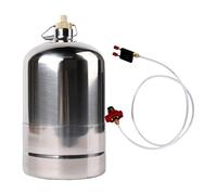 Baoblaze Cilindro de Gas Vacío Portátil para Camping Botella Recargable de Acero Inoxidable Recipiente Resistente de Almacenamiento de Gas Tanque para Cocina Y, 1.5L