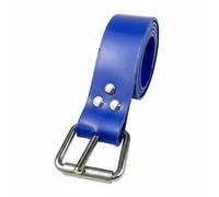Baoblaze Cinturón de Lastre de Buceo Regulable para Diversos Cuerpos Compuesto de Silicona Flexible y Seguro Metálico Rápido Adecuado para Esnórquel Vela, Azul, L