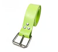 Baoblaze Cinturón de Lastre de Buceo Regulable para Diversos Cuerpos Compuesto de Silicona Flexible y Seguro Metálico Rápido Adecuado para Esnórquel Vela, Verde Amarillento, L