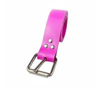Baoblaze Cinturón de Lastre de Buceo Regulable para Diversos Cuerpos Compuesto de Silicona Flexible y Seguro Metálico Rápido Adecuado para Esnórquel Vela, Fucsia, L