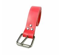 Baoblaze Cinturón de Lastre de Buceo Regulable para Diversos Cuerpos Compuesto de Silicona Flexible y Seguro Metálico Rápido Adecuado para Esnórquel Vela, Rojo, L