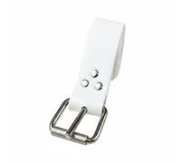 Baoblaze Cinturón de Lastre de Buceo Regulable para Diversos Cuerpos Compuesto de Silicona Flexible y Seguro Metálico Rápido Adecuado para Esnórquel Vela, Blanco, L