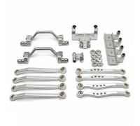 Baoblaze Coche Eléctrico Kit de Chasis RC Auto Camión Pickup Enlace Amortiguador Torre Soporte Metal Conducción Fluida y Realismo de Adecuado para y de Roca, Plata
