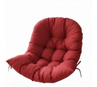 Baoblaze Cojín Cesta Cómodo | Relleno Grueso y Mullido, Cojín para maca, Jardín, Balcón, Rojo