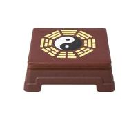 Baoblaze Cojín de Rodillas Banco de Oración Taburete de Meditación Asiento Acolchado con Soporte Estable Esponja Apilable Adecuado para Contemplación, Patrón Bagua Mejorado