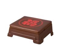 Baoblaze Cojín de Rodillas Banco de Oración Taburete de Meditación Asiento Acolchado con Soporte Estable Esponja Apilable Adecuado para Contemplación, Carácter Fu Mejorado