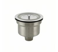 Baoblaze Colador de Fregadero de Cocina Filtro Cesto Drenaje Tapón Rejilla en Acero Inoxidable 304 con Conexión Roscada Adecuado para Oficinas Cafeterías Áreas de Preparación de Alimentos