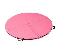 Baoblaze Colchoneta de Baile Almohadillada Esterilla Redonda Tapete Acolchado Alfombra Antigolpes con Diseño Plegable de Cuatro Paneles y Uniones Cosidas, Diámetro 120 5cm