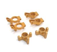 Baoblaze Componente de Mejora de Vehículo Cupas de Dirección Delantera Delantero Cubos de Rueda Trasera Metal Mecanizado Acabado Anodizado Ajuste Profesional, Dorado