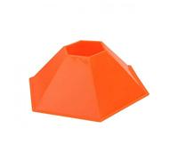 Baoblaze Cono de Entrenamiento de Fútbol Señalizador de Campo Marcador Ligero para Ejercicios Accesorio de Hexagonal Hecho Adecuado para Práctica Deportiva y Sesiones de Entrenamiento, Naranja