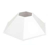 Baoblaze Cono de Entrenamiento de Fútbol Señalizador de Campo Marcador Ligero para Ejercicios Accesorio de Hexagonal Hecho Adecuado para Práctica Deportiva y Sesiones de Entrenamiento, Blanco