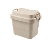 Baoblaze Contenedor de Almacenamiento Exterior Caja Organizador Recipiente Baúl con Tapa Estructura Rígida Plástico y Tapa Ceñida Adecuado para Camping Coche, color to 9, 39 30 35.7 22L