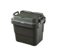 Baoblaze Contenedor de Almacenamiento Exterior Caja Organizador Recipiente Baúl con Tapa Estructura Rígida Plástico y Tapa Ceñida Adecuado para Camping Coche, color to 1, 39 30 35.7 22L