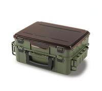Baoblaze Contenedor de Aparejos de Pesca Caja de Señuelos Organizador de Tackle Caja de Pesca con Gran Espacio para Señuelos Carretes y Accesorios Manejo