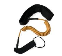 Baoblaze Correa de Tabla de Surf Correa de Cintura Leash Enrollable Cuerda en Espiral con Cinturón Cómodo Material PVC con Hardware de Fijación Adecuado para Surf de Pie, Amarillo, 10 Pies